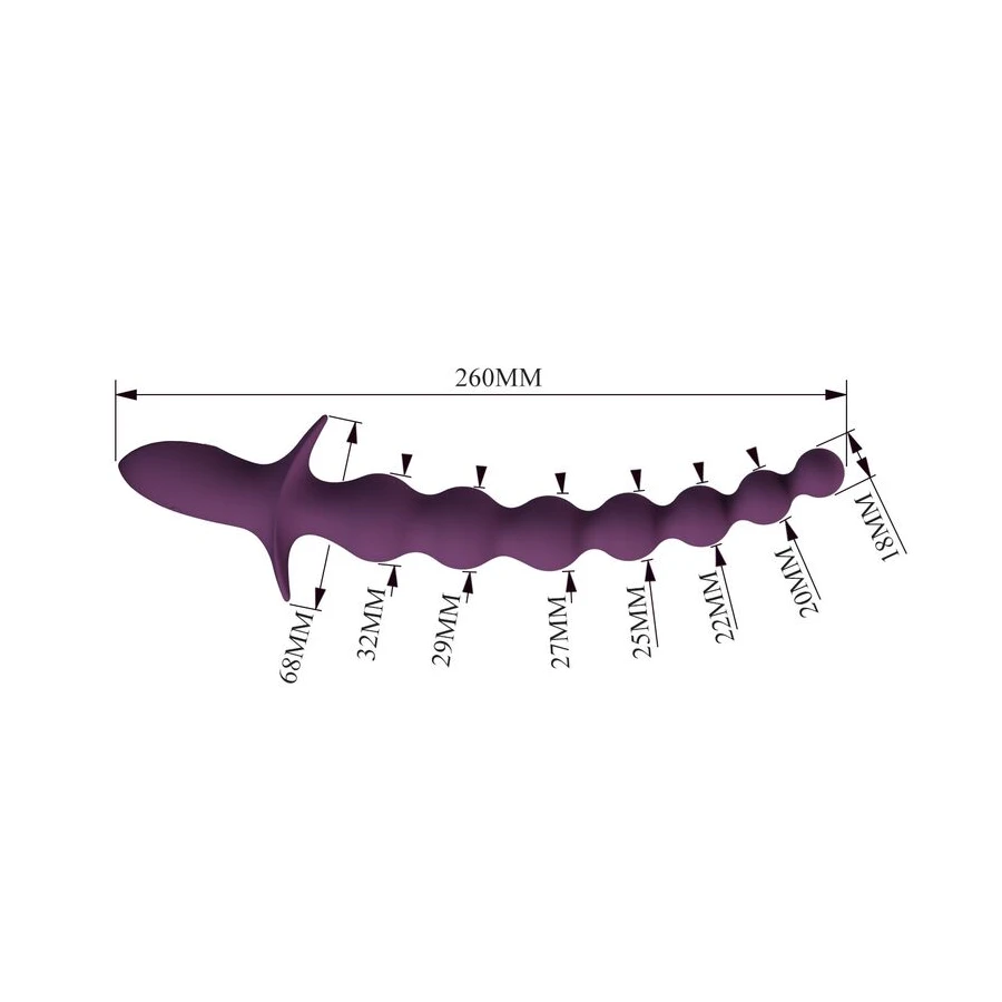 PRETTY LOVE - VIBRATORE ANALE RICARICABILE MADISON CON 10 FUNZIONI